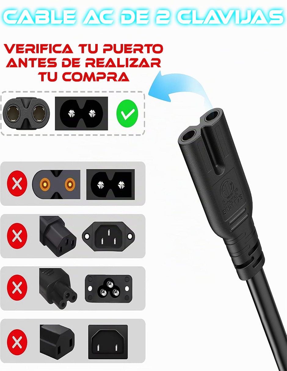 Cable IEC a tipo IEC de 1 m 5