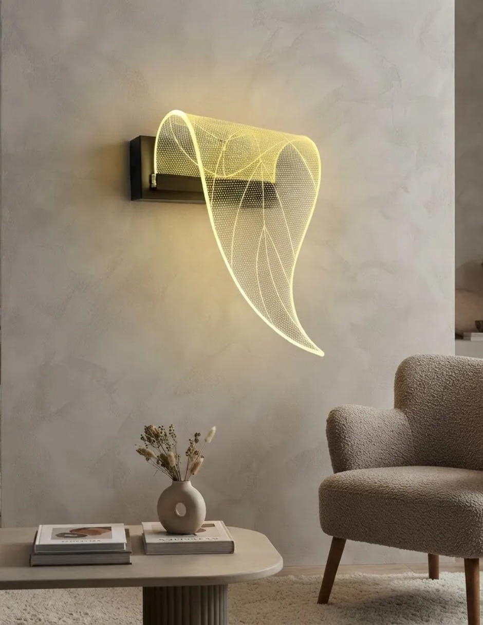 Arbotante led hoja