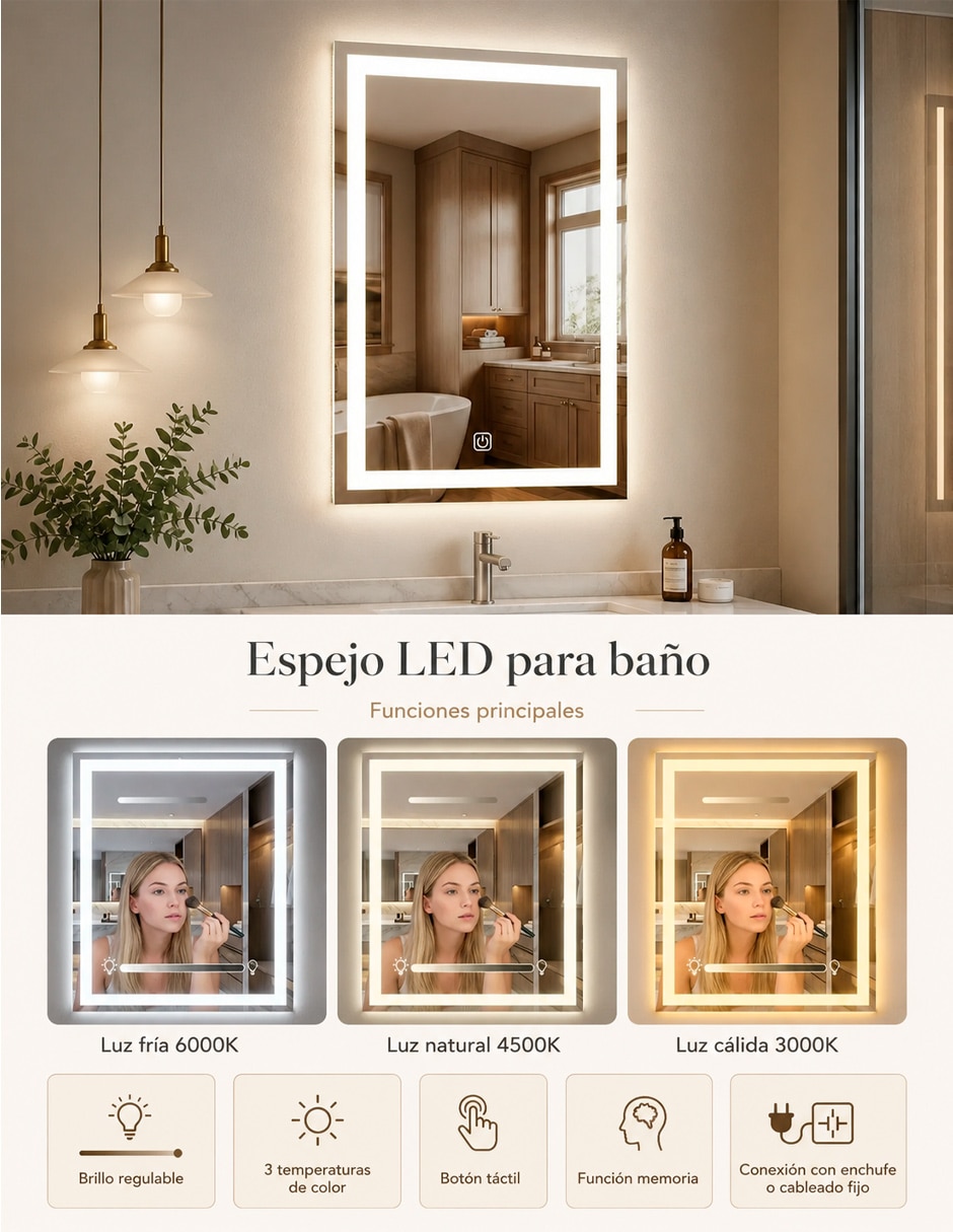 Espejo con luz 2