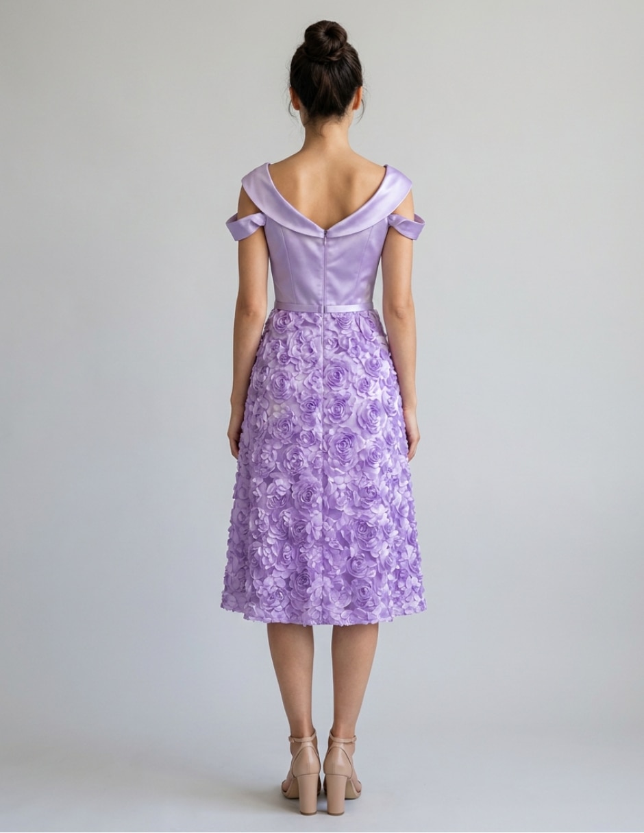 Vestido midi de fiesta para mujer 3