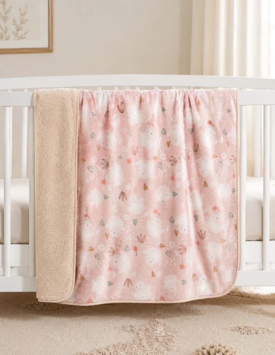 Cobertor animal estampado infantil