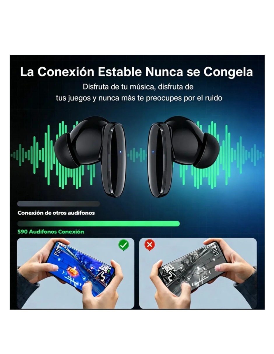Audífonos In-Ear inalámbricos con cacelación de ruido