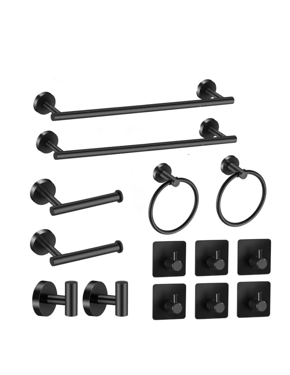 Juego de accesorios para baño de acero inoxidable 10 piezas Juego de accesorios para baño de acero inoxidable 10 piezas