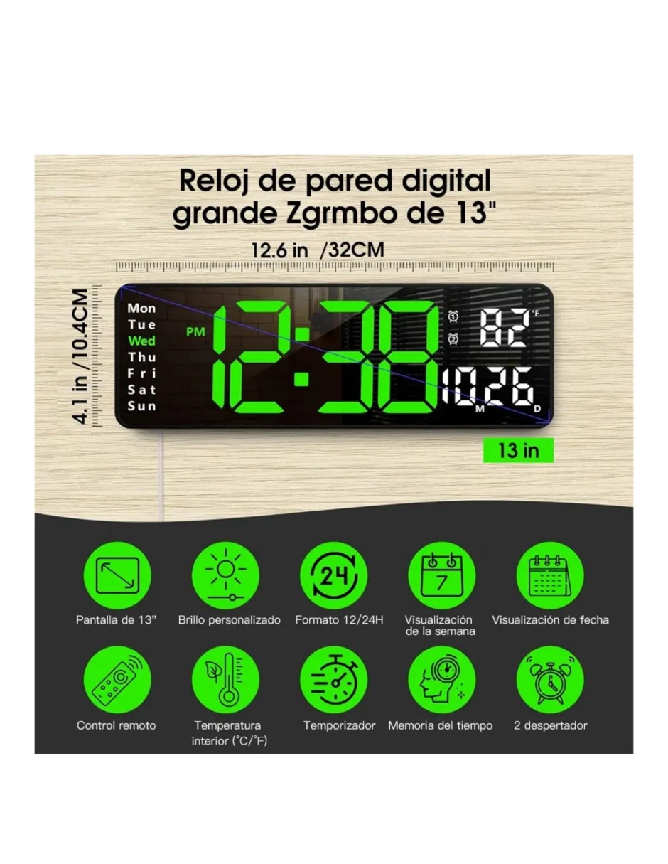 Reloj de pared de abs 5