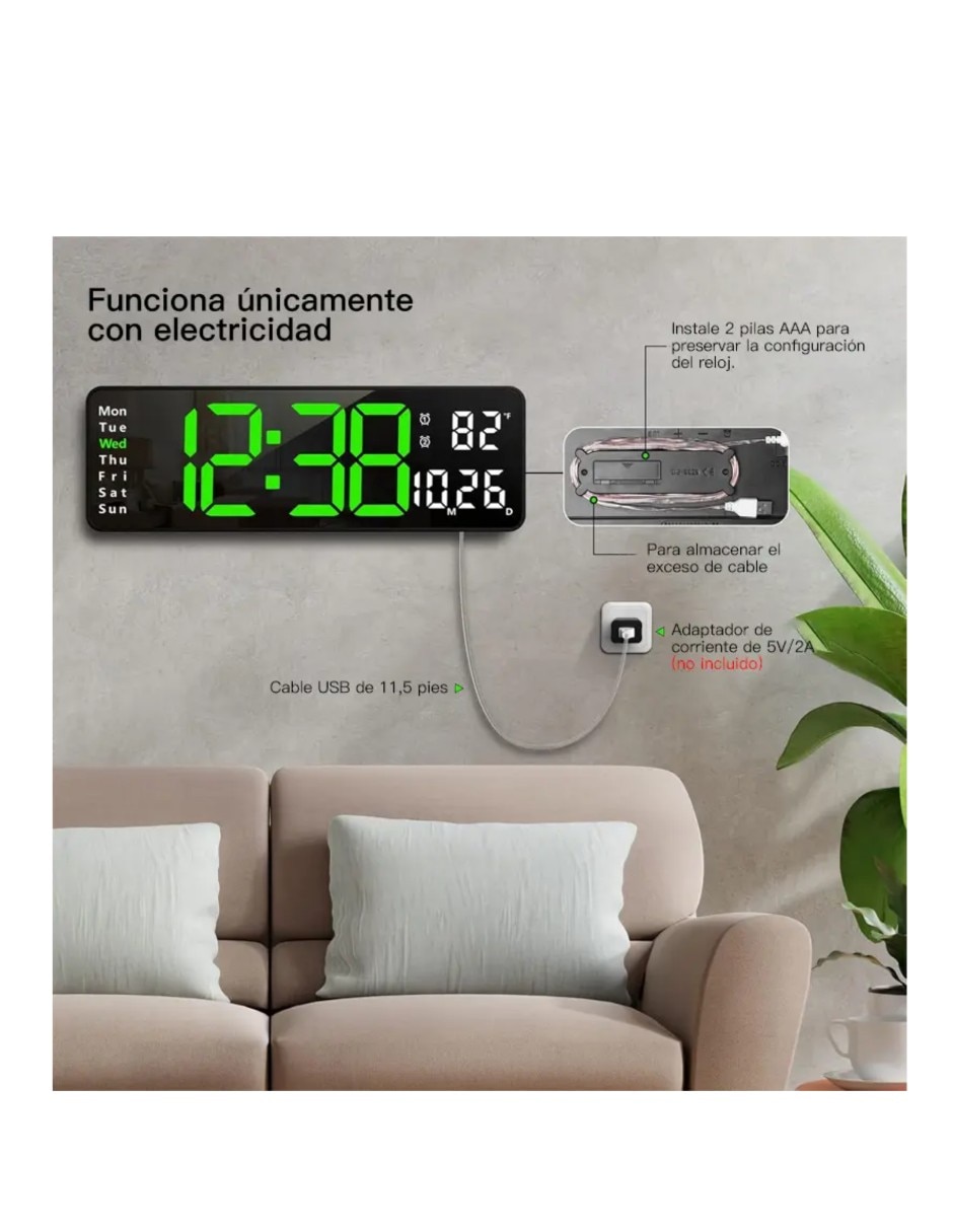 Reloj de pared de abs 2