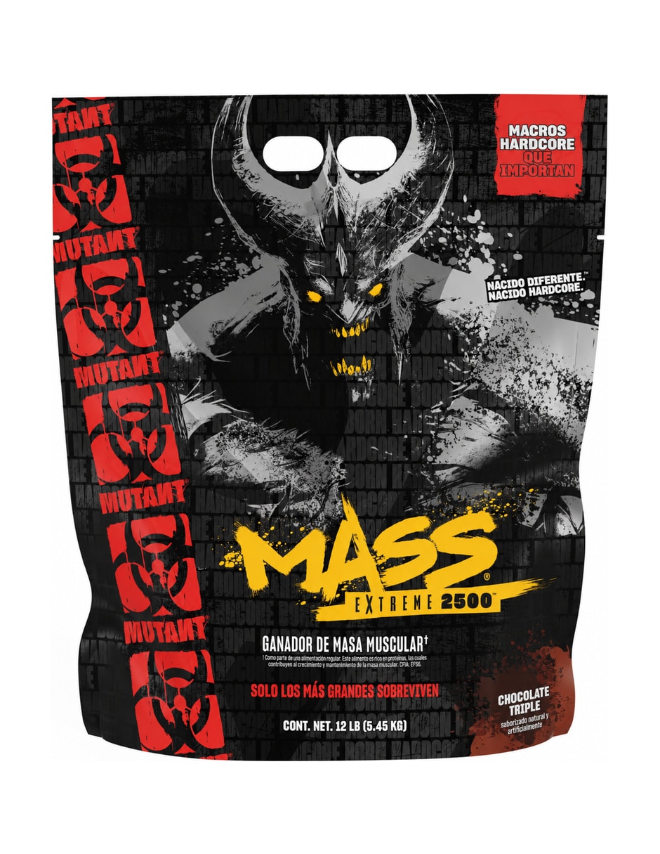 Mass Extreme 2500 12 lb Fórmula Hipercalórica – 19 Serv