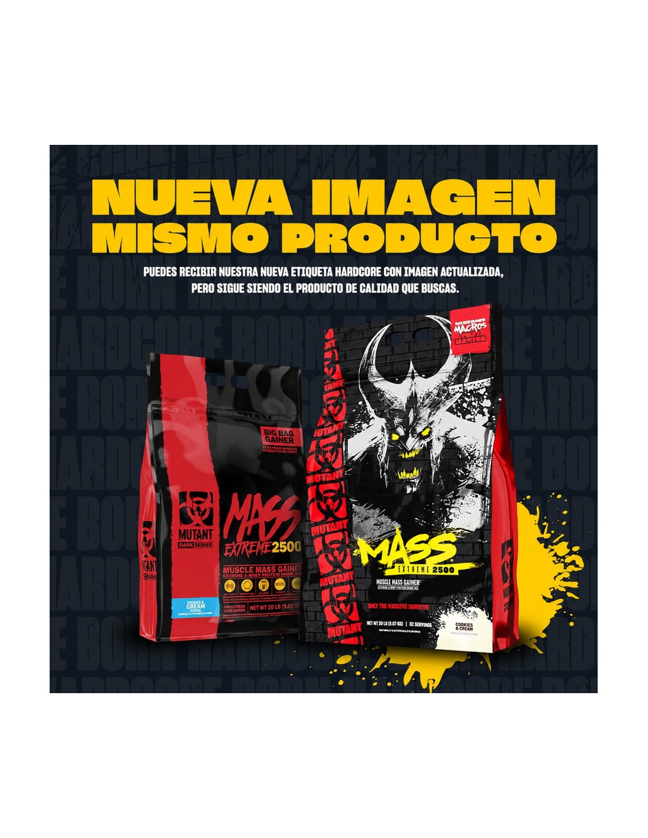 Mass Extreme 2500 12 lb Fórmula Hipercalórica – 19 Serv