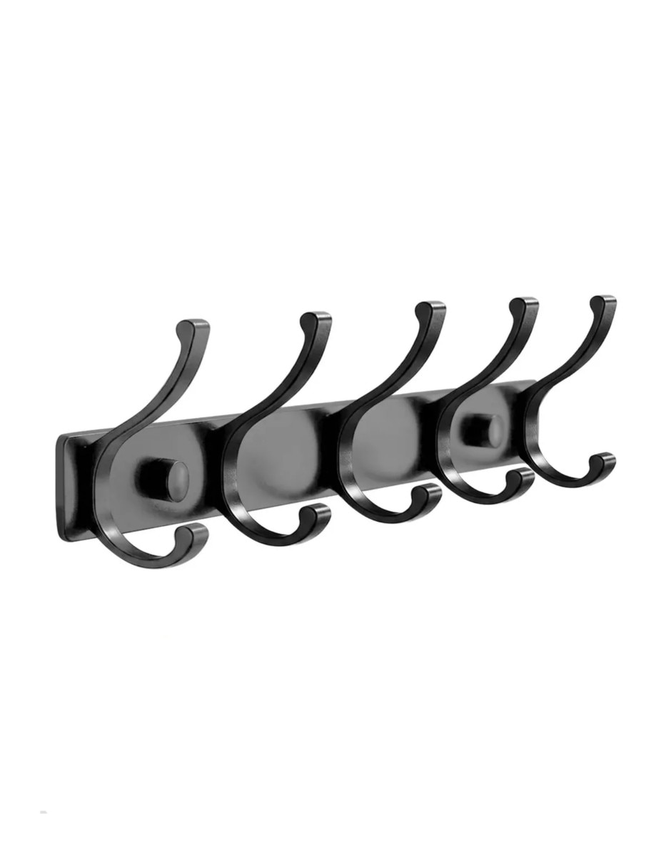 Perchero de pared de ABS 5 ganchos