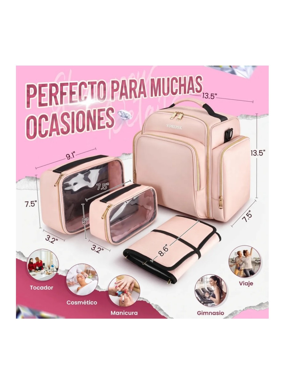 Set cosmetiquera para maquillaje friends impermeable de abs 2 piezas para hombre 5