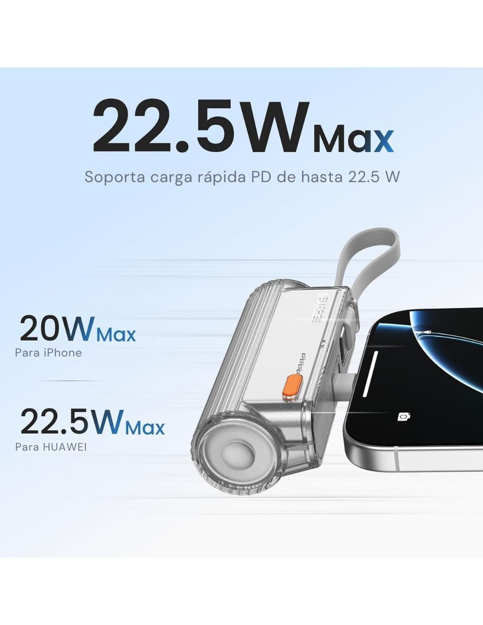 Batería portátil 5000 mAh Flow 7