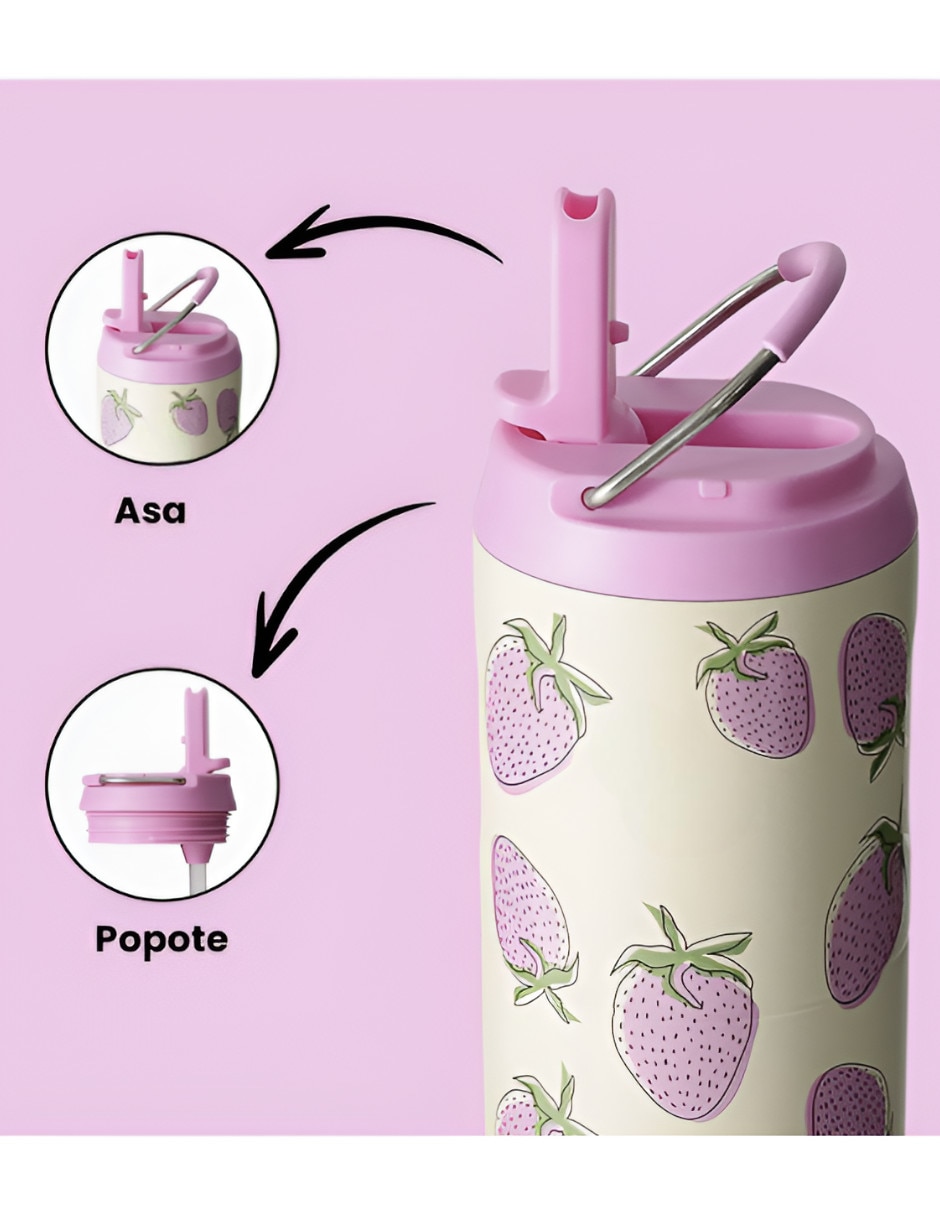 Termo para botella de acero inoxidable con tapa rosca 700 ml 2