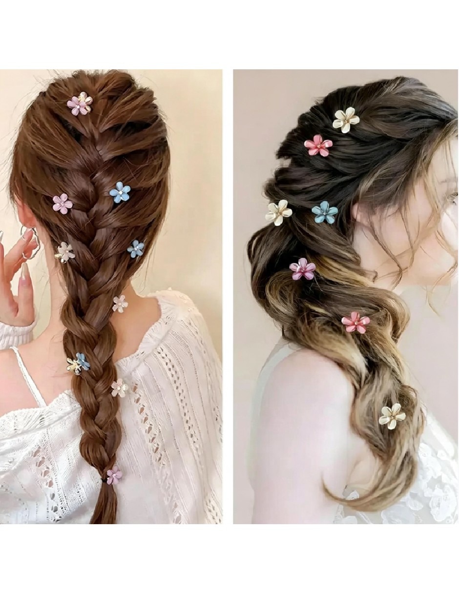 Pinza para el cabello de metal flor 2