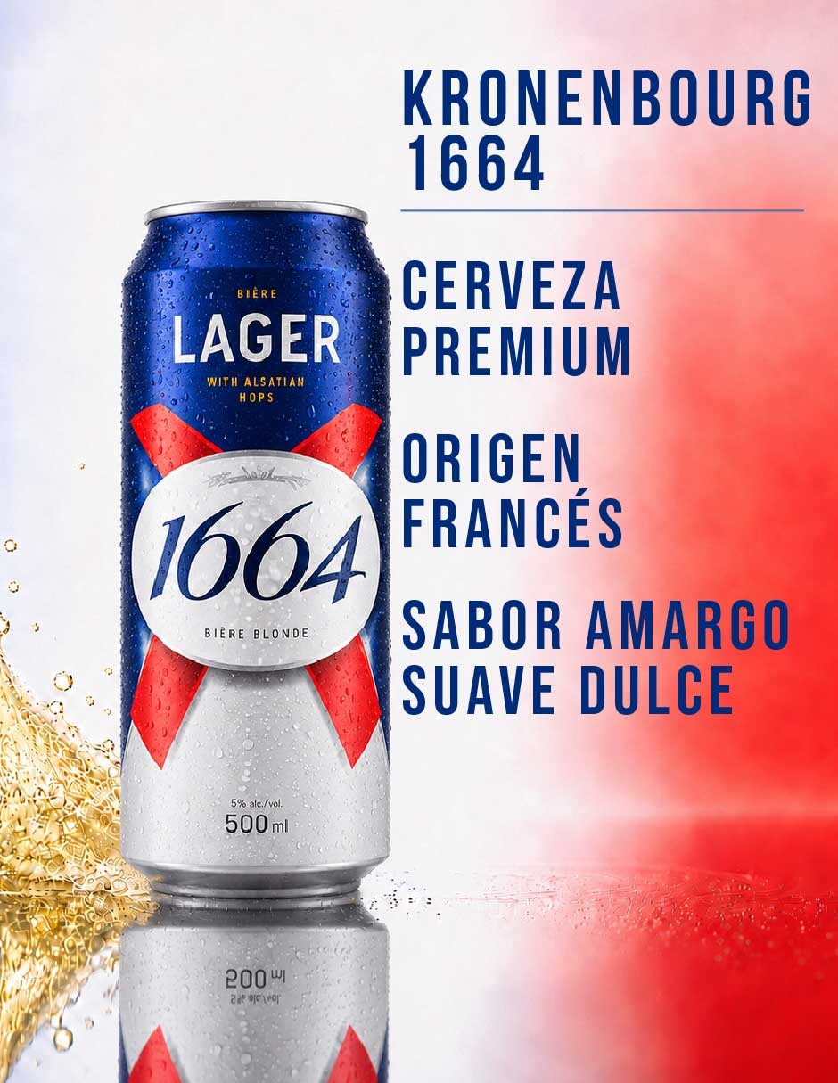 Cerveza clara lager amargo 500 ml 7