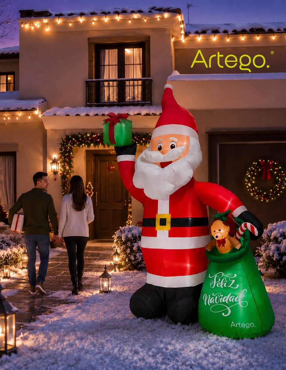 Inflable decorativo forma de santa claus 2