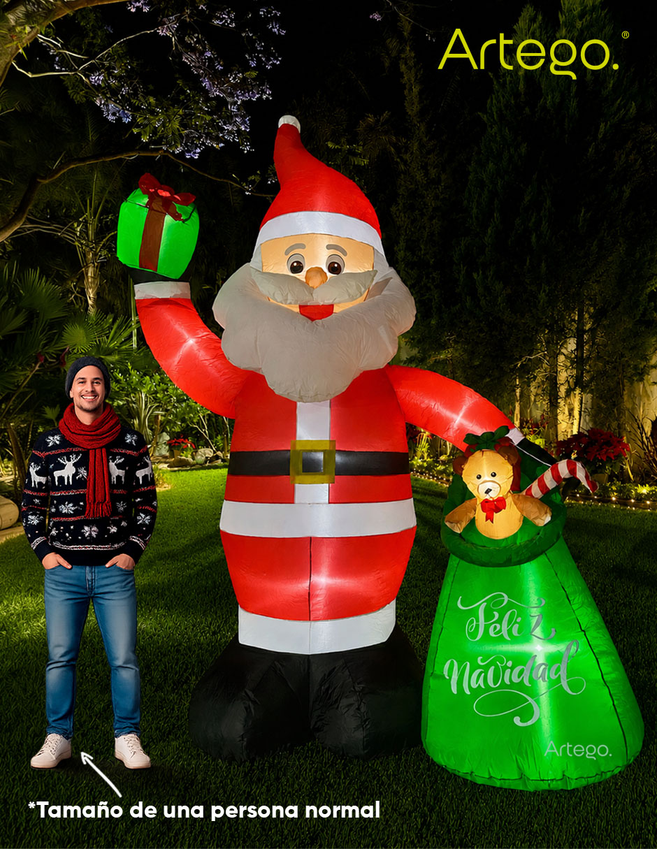 Inflable decorativo forma de santa claus 6