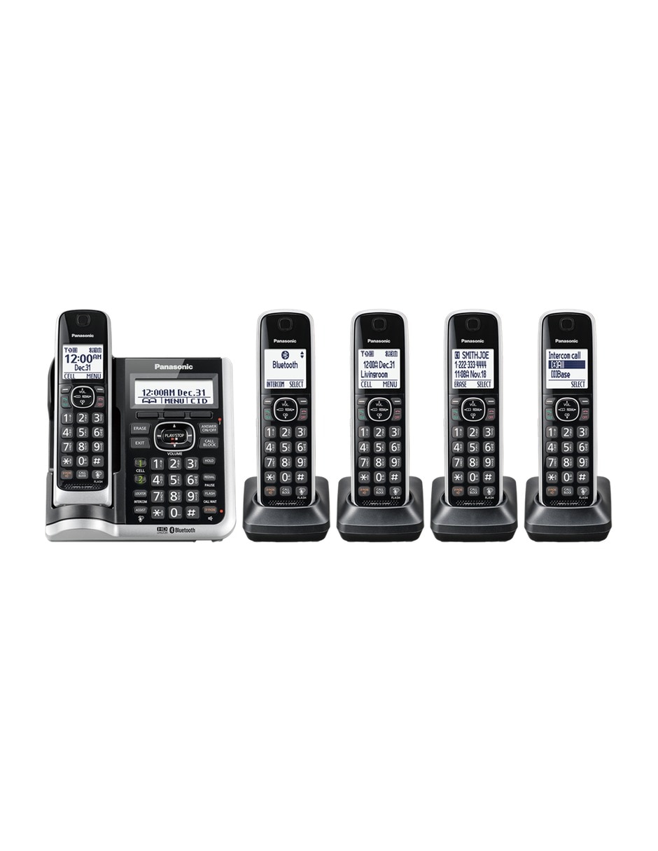 Imagen de producto Set de teléfonos 5 auriculares inalámbrico Kx-Tg885Sk