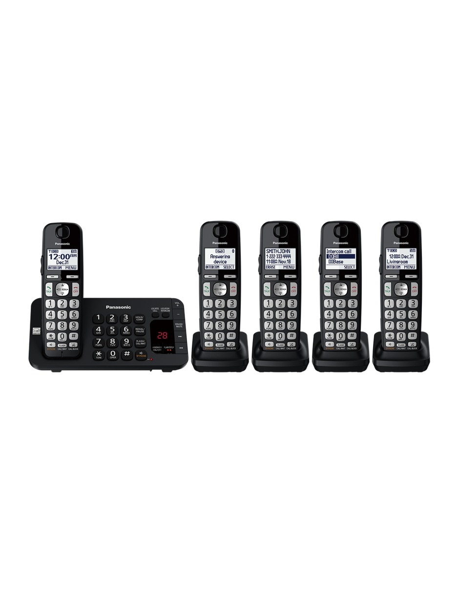 Imagen de producto Set de telefonos 5 auriculares inalámbrico Kx-Tg3645B