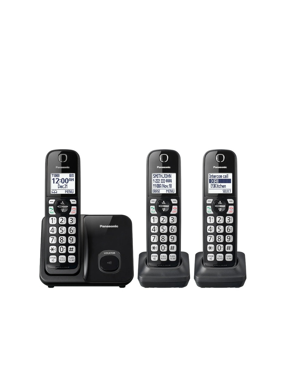 Set de teléfonos 3 auriculares inalámbrico Kx-Tgd613 2