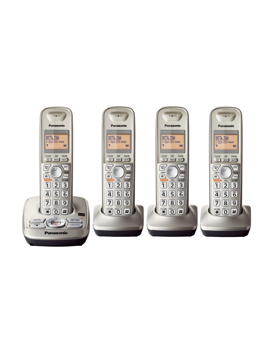 Imagen de producto Set de teléfonos 4 auriculares inalámbrico Kx-Tg4224