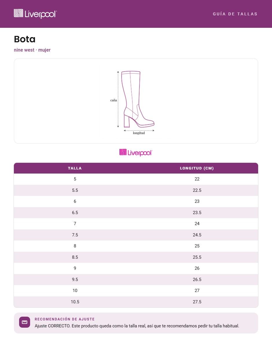 Bota abajo de la rodilla de piel para mujer