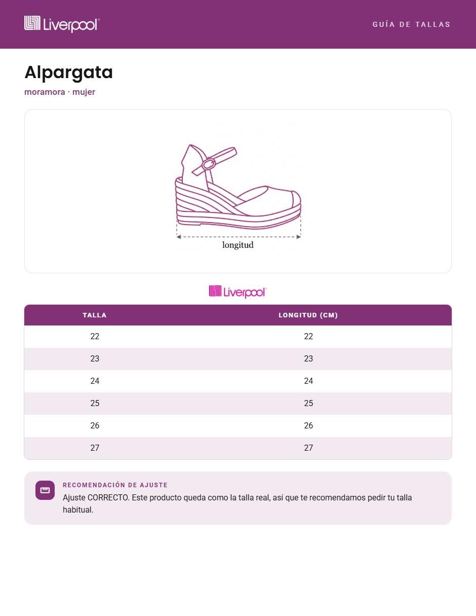 Alpargata para mujer