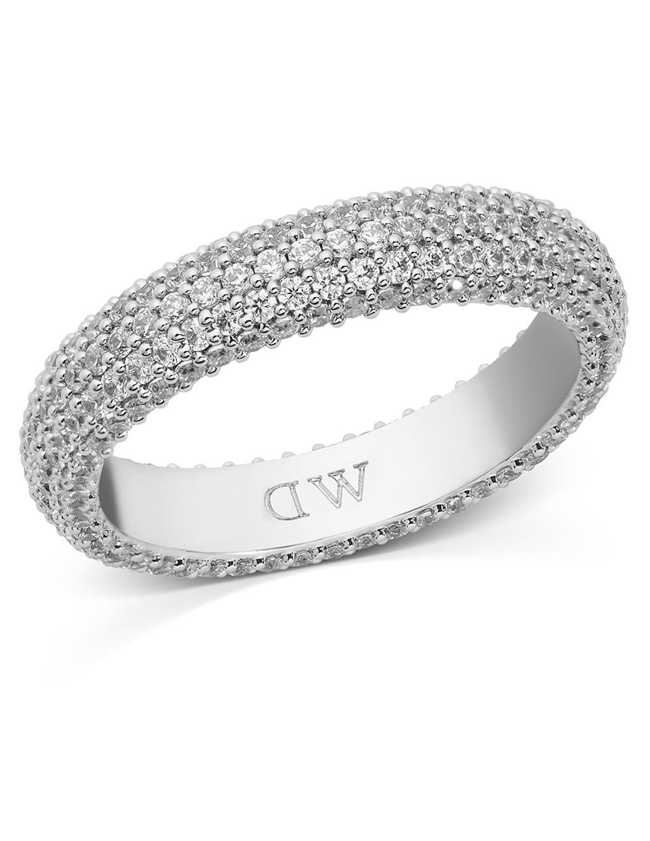 Anillo zirconia cúbica brillante