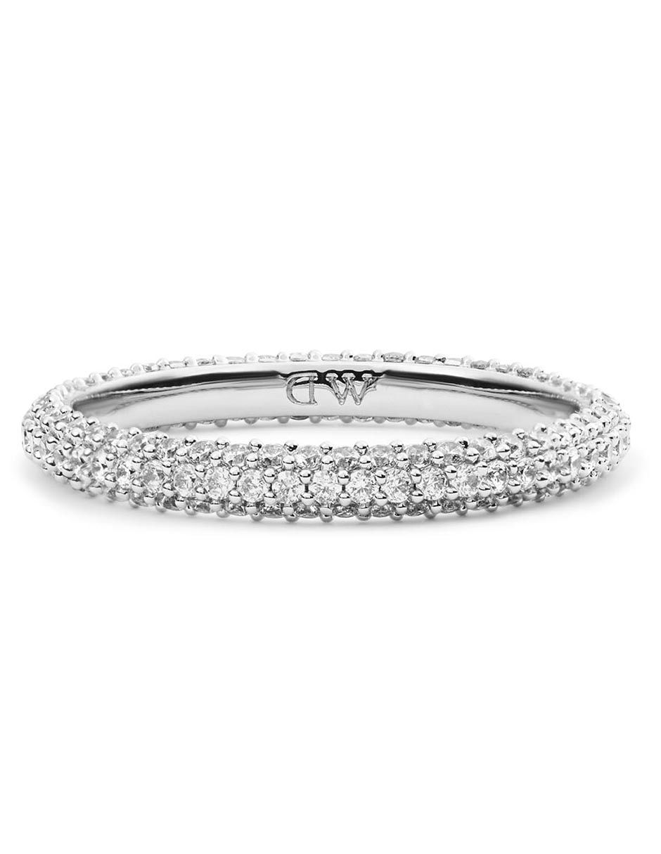 Anillo zirconia cúbica brillante