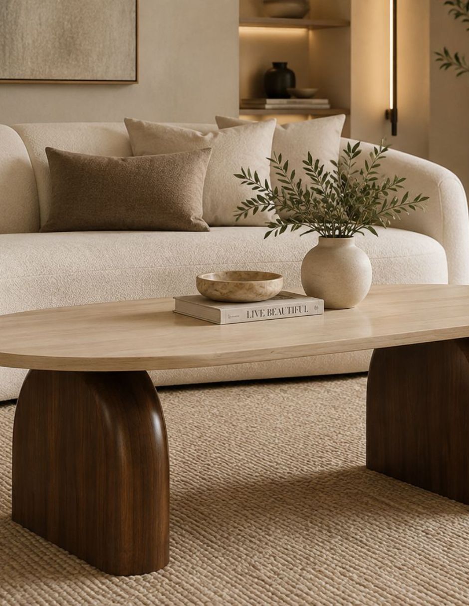 Mesa de centro de madera pino 4