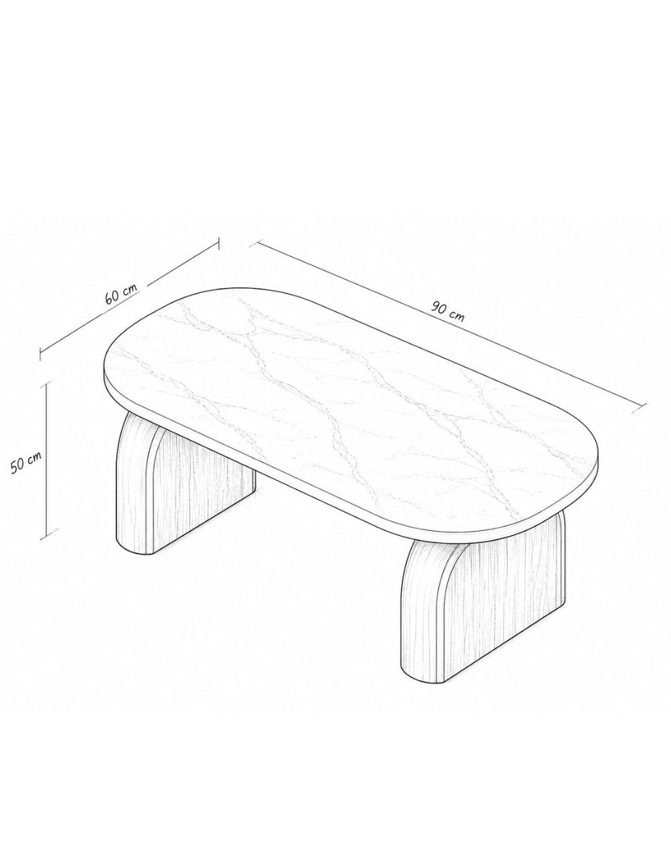 Mesa de centro de madera pino 5