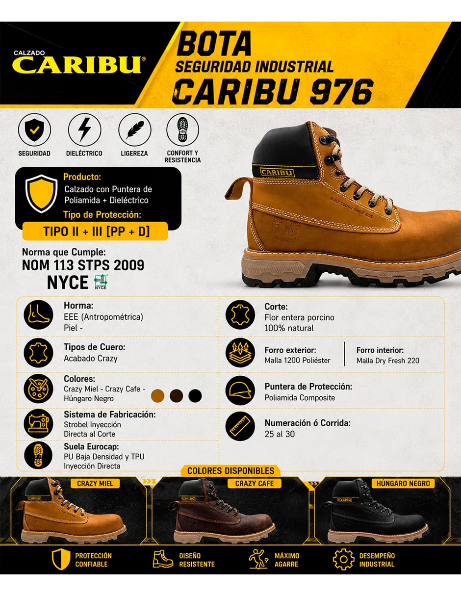 Bota industrial de piel 3
