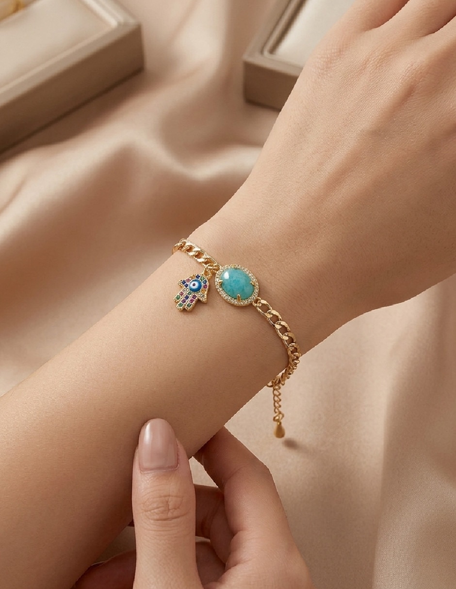 Pulsera de oro con 18 k 2