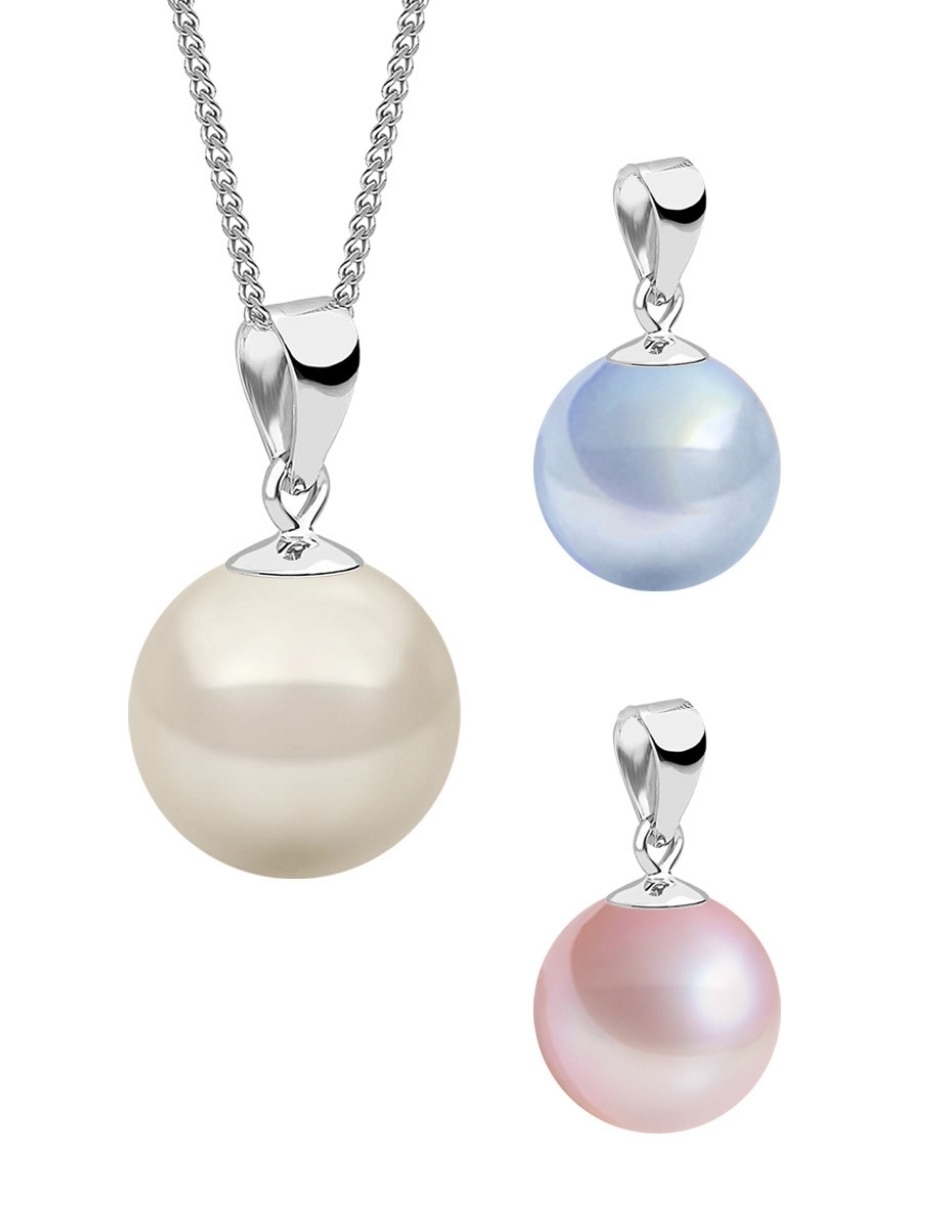 Set collar éclair de plata perla de cristal Set collar éclair de plata perla de cristal