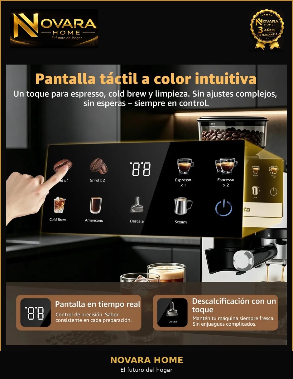 Cafetera con molino 7