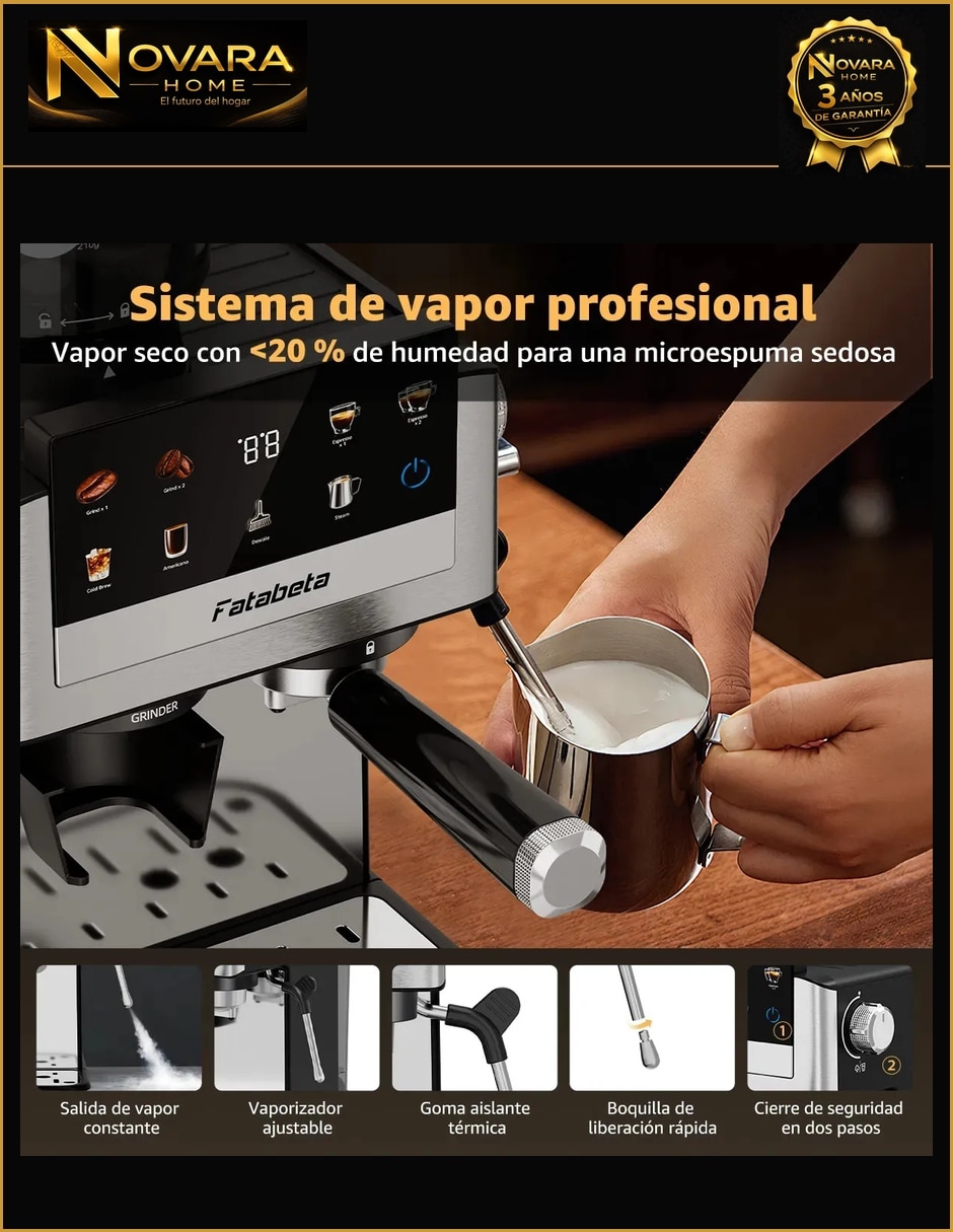 Cafetera con molino