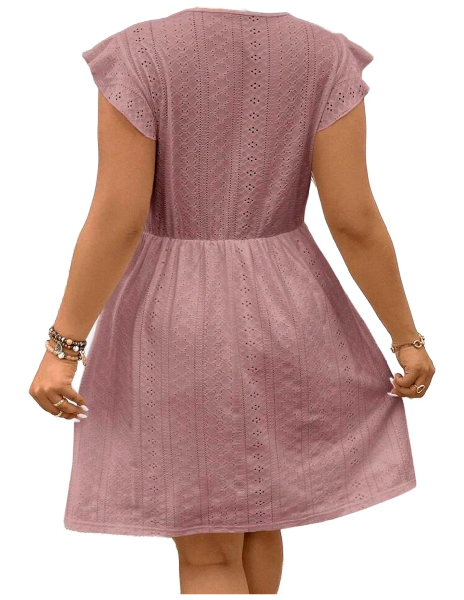 Vestido arriba rodilla casual para mujer 4