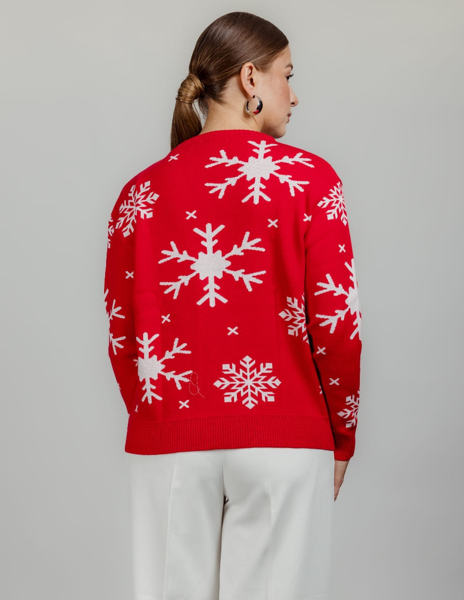 Suéter cuello redondo para mujer 4
