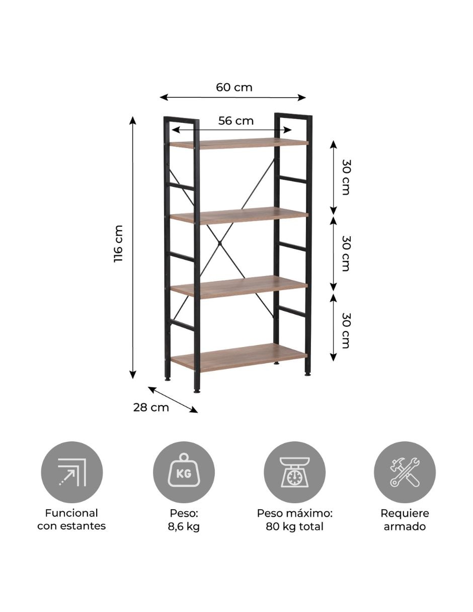 Librero armable de mdf 8