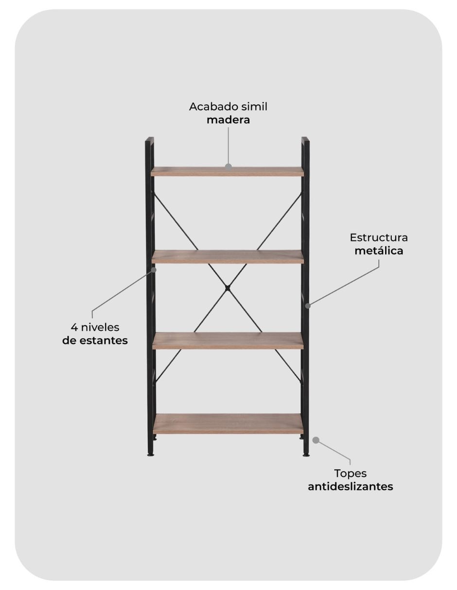 Librero armable de mdf 2