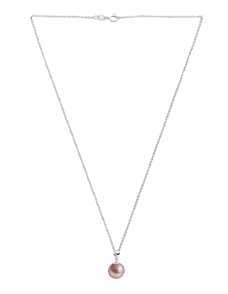 Set collar éclair de plata perla de cristal 3