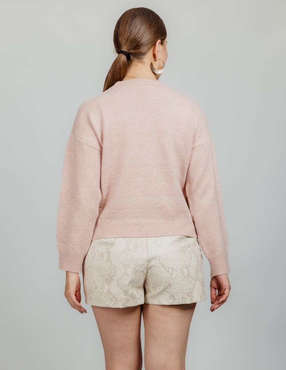 Suéter cuello redondo para mujer 2
