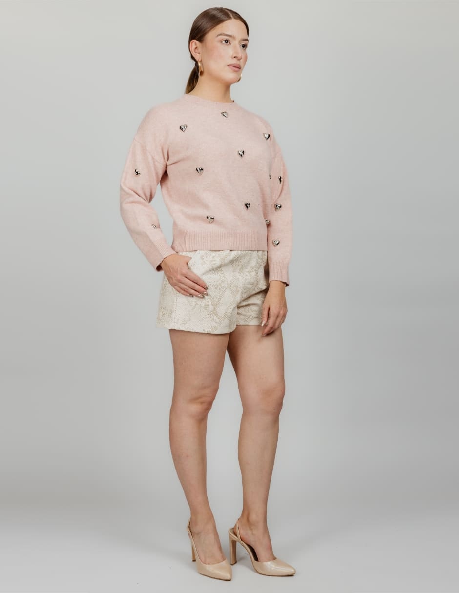 Suéter cuello redondo para mujer 3