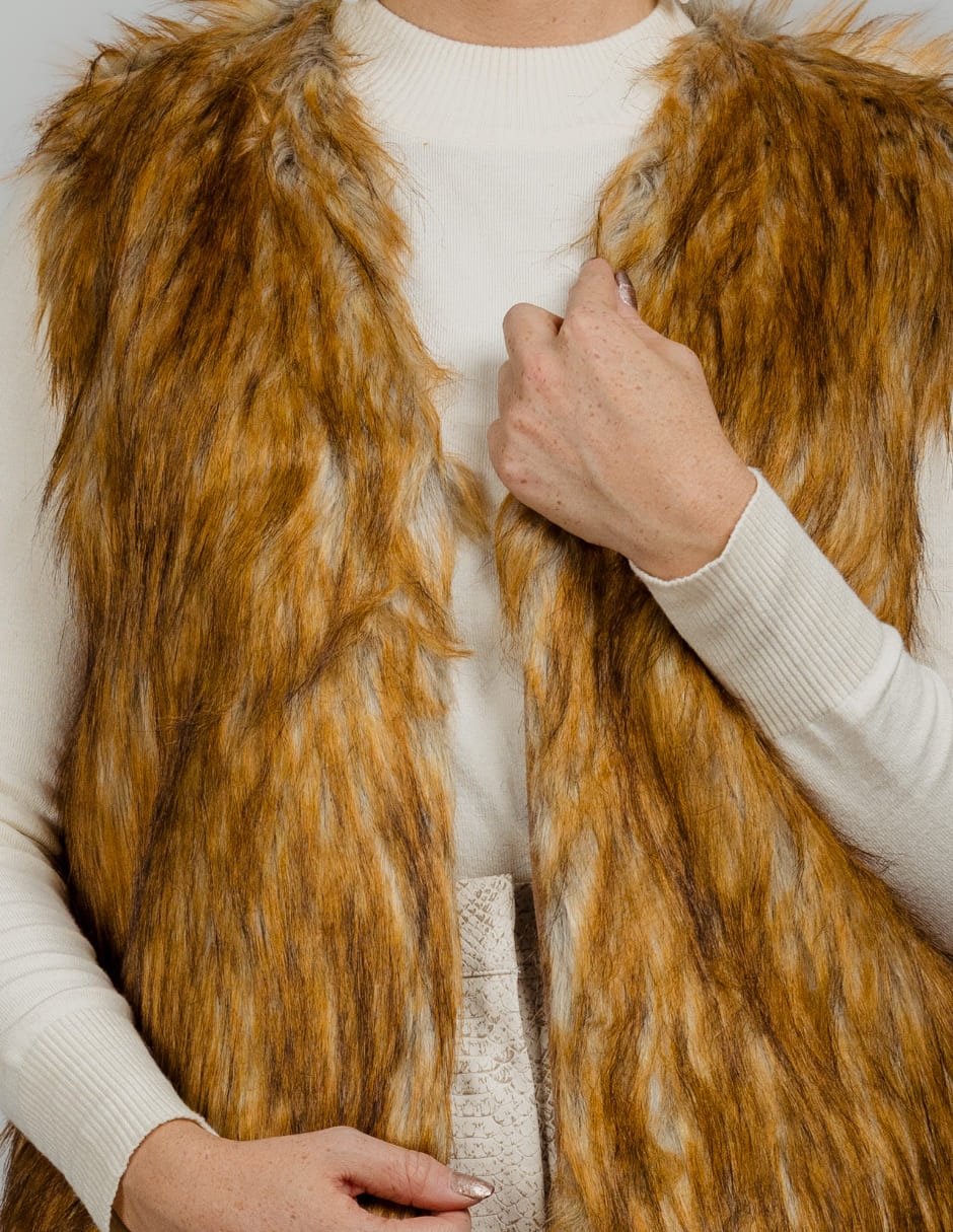 Chaleco de pelo para mujer