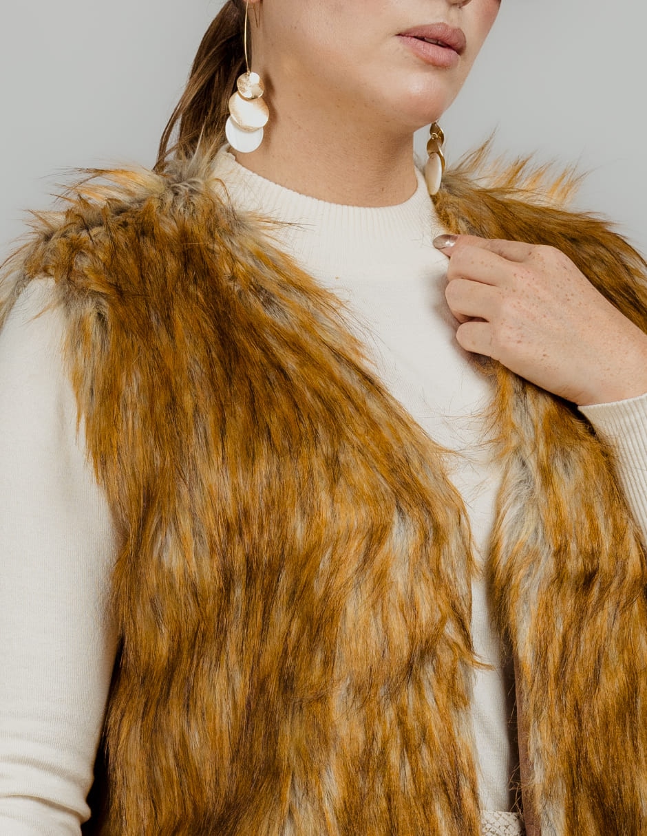 Chaleco de pelo para mujer