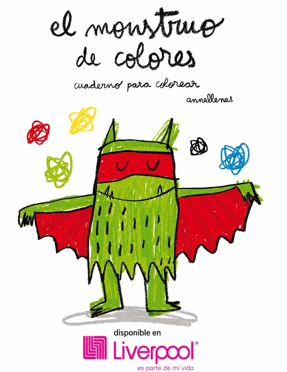 Libro Monstruo De Colores- Cuaderno Para Colorear De Anna Llenas Libro Monstruo De Colores- Cuaderno Para Colorear De Anna Llenas