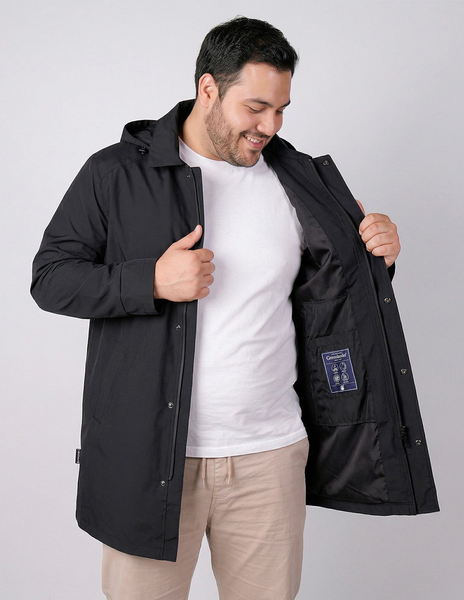 Abrigo con capucha para hombre 5