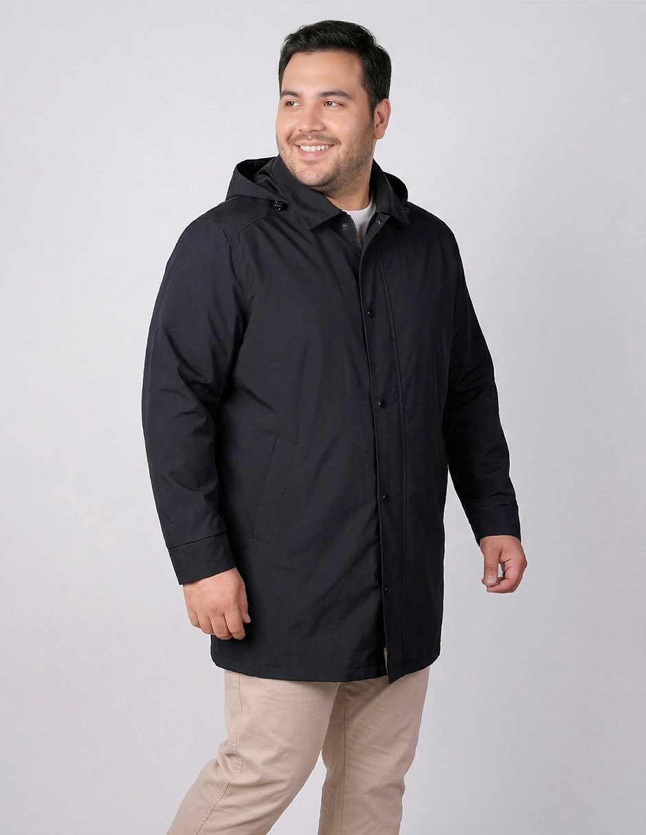 Abrigo con capucha para hombre