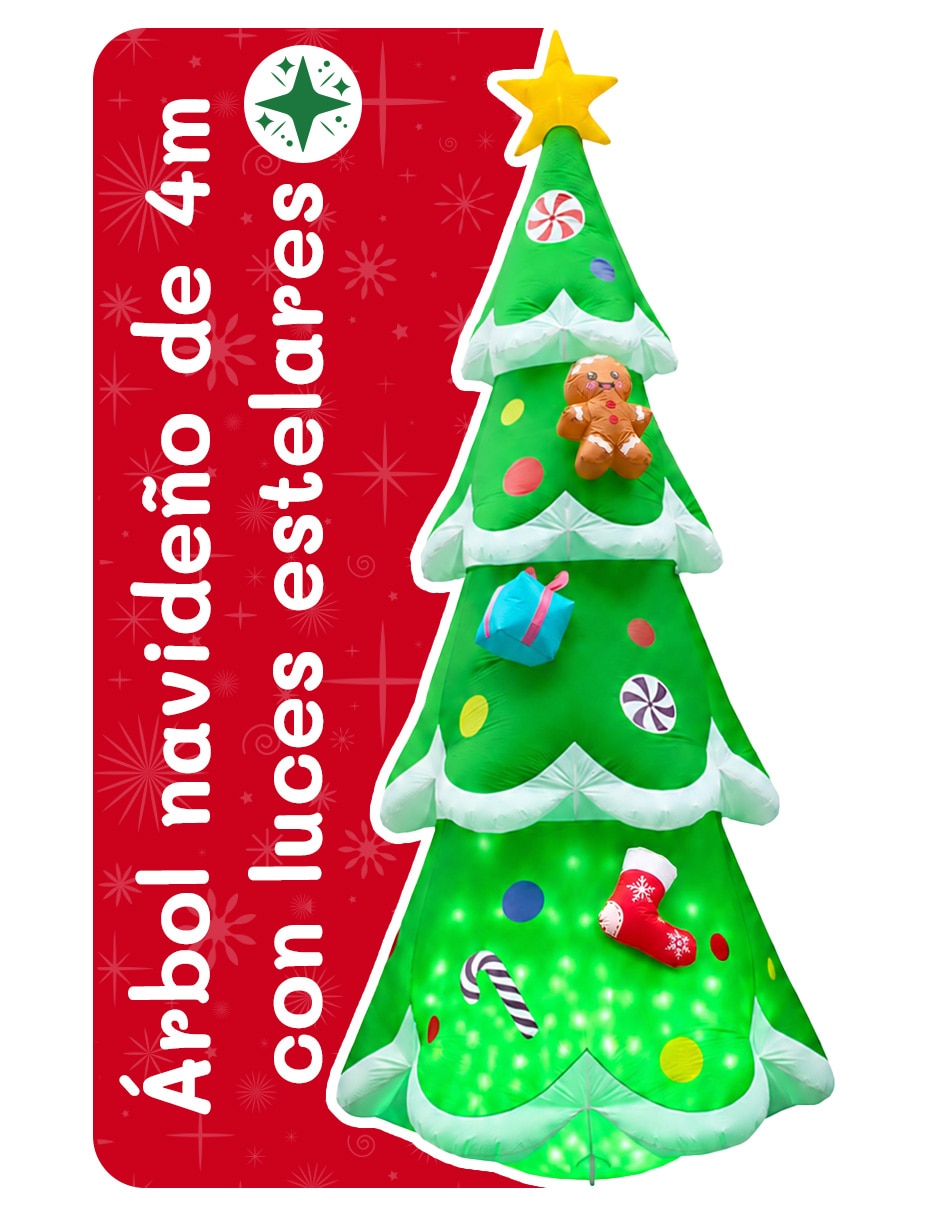 Inflable decorativo forma de árbol de navidad Inflable decorativo forma de árbol de navidad
