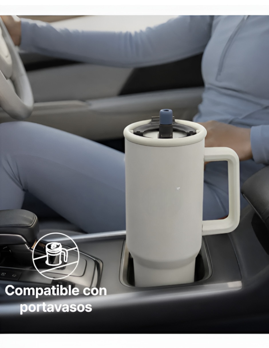 Termo doble pared de acero inoxidable con tapa doble rosca 1.1 L