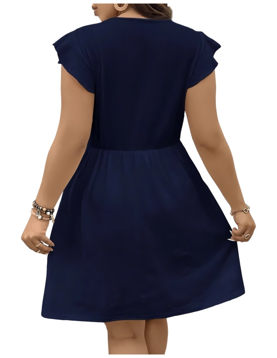 Vestido arriba rodilla casual para mujer 5