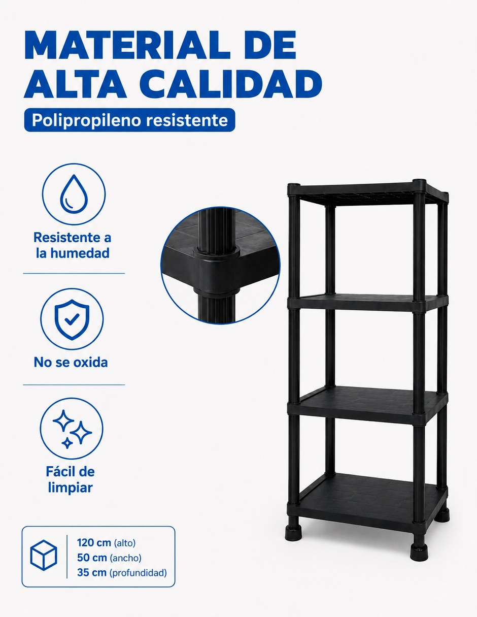 Estante de plástico ES4N1205035PNE 5